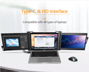 Portable Triple Screen Laptop 1080P IPS Dual Display 11.6 Inch-FKA
