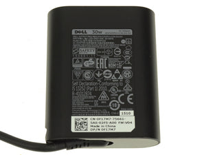 For Dell OEM 30-Watt USB Type-C AC Power Adapter with Connector - F17M7 - RDYGF-FKA
