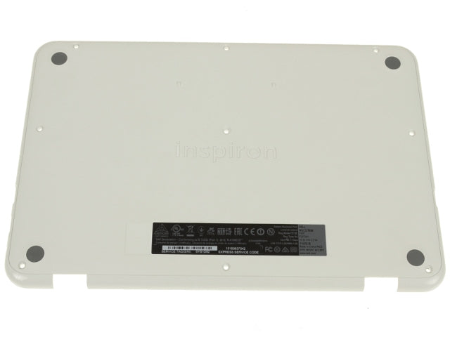 White - Dell OEM Inspiron 11 (3162 / 3164) Bottom Base Cover Assembly - G6W6X-FKA