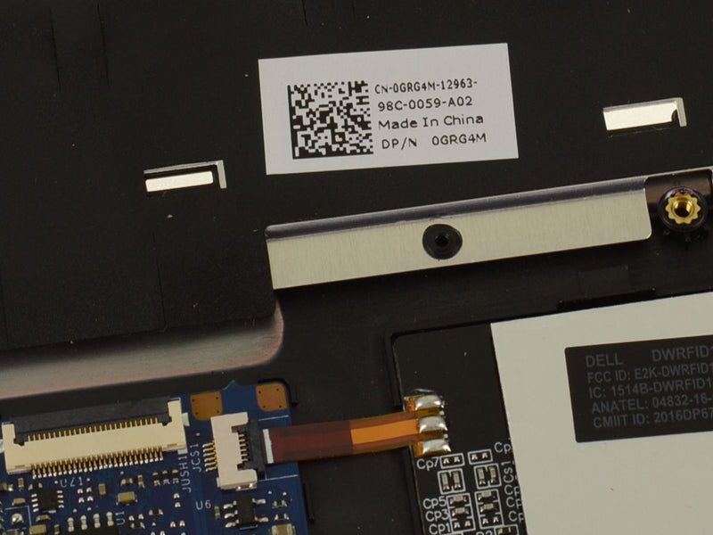 For Dell OEM Latitude 5590 5591 / Precision 3530 Palmrest Touchpad Assembly with Fingerprint Reader - A174PB - GRG4M-FKA