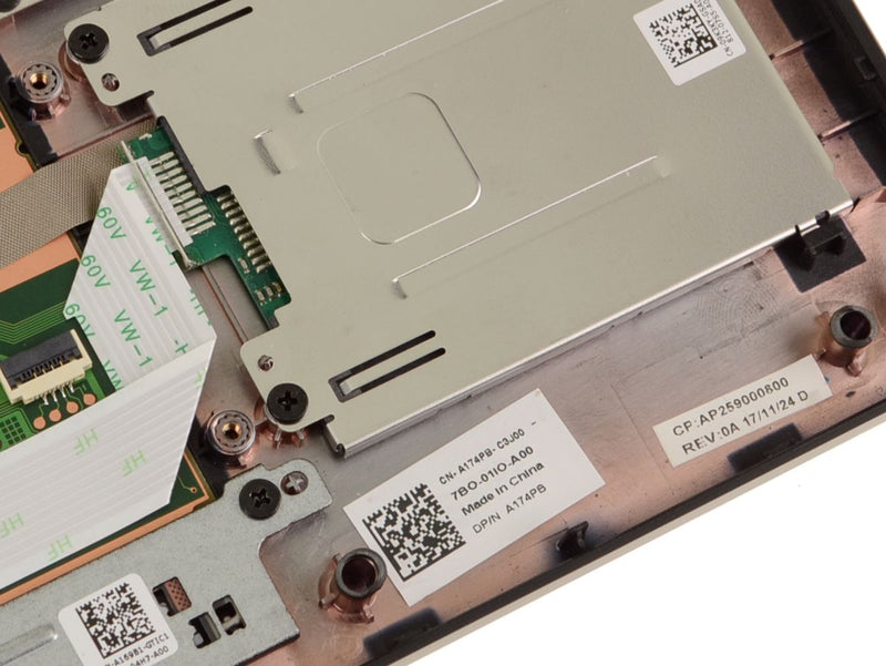 For Dell OEM Latitude 5590 5591 / Precision 3530 Palmrest Touchpad Assembly with Fingerprint Reader - A174PB - GRG4M-FKA