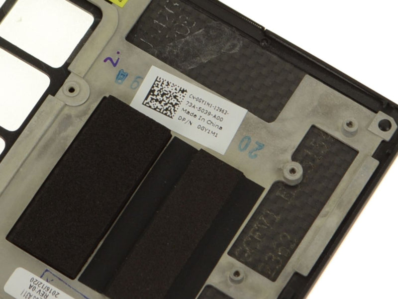 New Dell OEM XPS 13 (9365) Palmrest Assembly - No TP - GY1M1-FKA