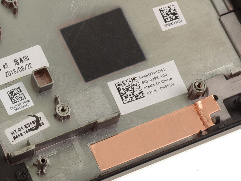 New Dell OEM Latitude 7480 Palmrest Touchpad Assembly - No SC - Dual Point - H593V-FKA