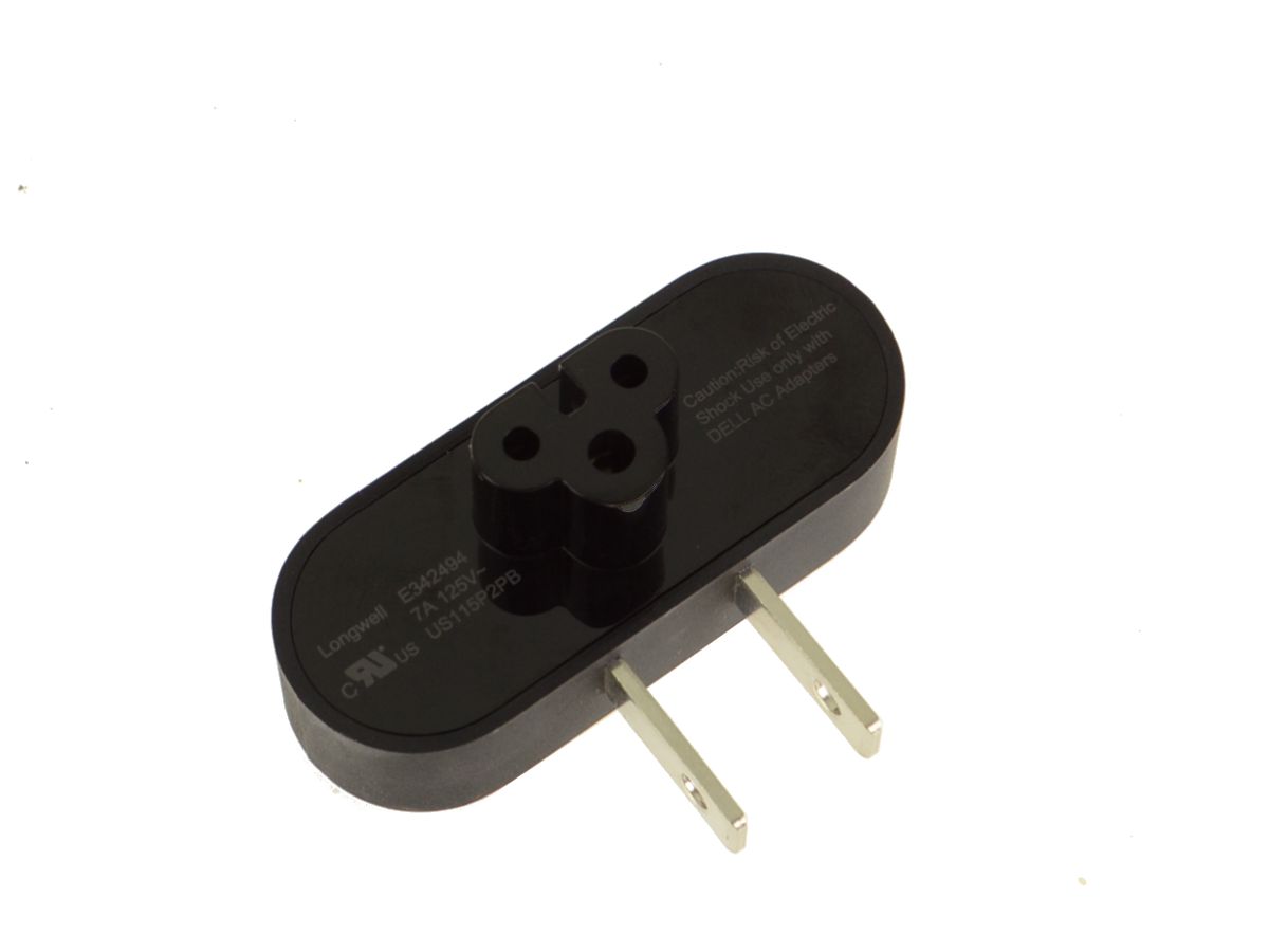 For Dell OEM 2-Prong AC Power Plug Wall Adapter for 30W and 45W Power Adapters - HJPM1-FKA