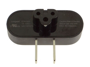 For Dell OEM 2-Prong AC Power Plug Wall Adapter for 30W and 45W Power Adapters - HJPM1-FKA