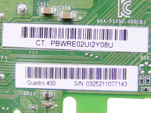For Dell OEM Nvidia Quadro 400 512MB GDDR3 Desktop Video Card - HWGX0-FKA