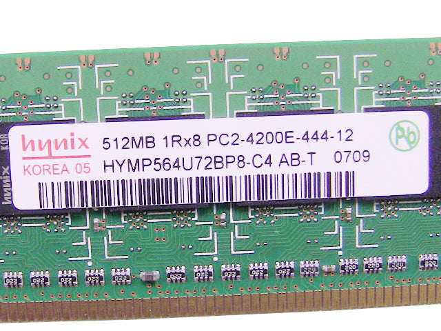 For Dell OEM DDR2 533Mhz 512MB PC2-4200E ECC RAM Memory Stick - HYMP564U72BP8-C4 w/ 1 Year Warranty-FKA