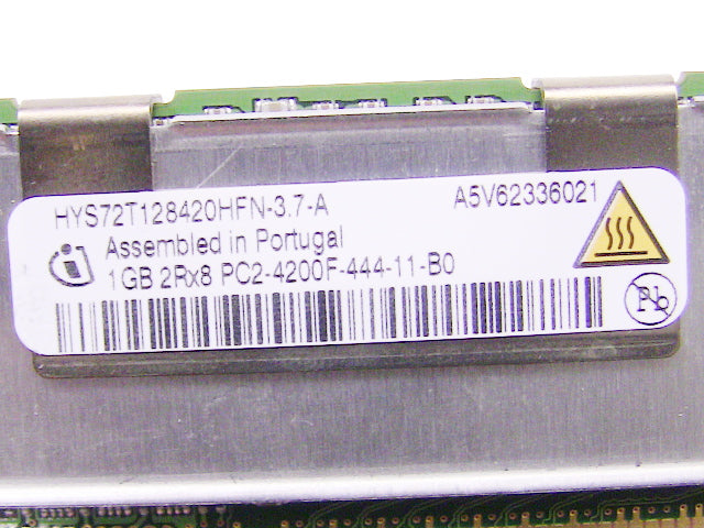 For Dell OEM DDR2 533Mhz 1GB PC2-4200F ECC RAM Memory Stick - HYS72T128420HFN-3.7-A w/ 1 Year Warranty-FKA