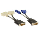 Dell OEM Monitor Cable Kit - DMS-59 to DVI VGA Split Cable Adapters Kit - J9256-FKA