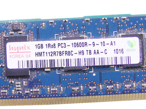 For Dell OEM DDR3 1333Mhz 1GB PC3-10600R ECC RAM Memory Stick - JU509 w/ 1 Year Warranty-FKA