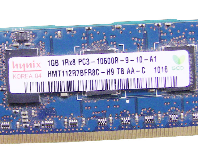 For Dell OEM DDR3 1333Mhz 1GB PC3-10600R ECC RAM Memory Stick - JU509 w/ 1 Year Warranty-FKA