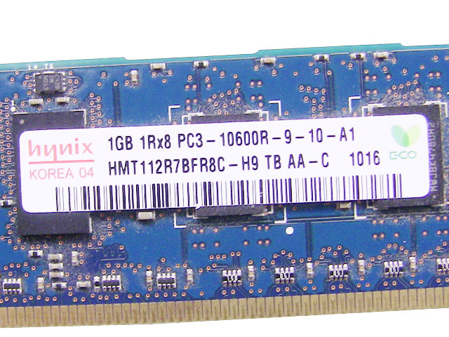 For Dell OEM DDR3 1333Mhz 1GB PC3-10600R ECC RAM Memory Stick - JU509 w/ 1 Year Warranty-FKA