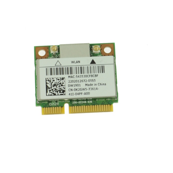 For Dell OEM Inspiron 5720 / 7720 / Vostro 3560 + Bluetooth Half-Height Mini-PCI Express Card - K2GW5-FKA