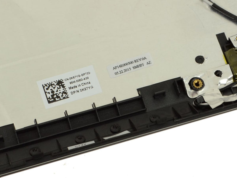 Dell OEM Latitude 3550 15.6" LCD Back Cover Lid Top Assembly - TS - K57YG-FKA