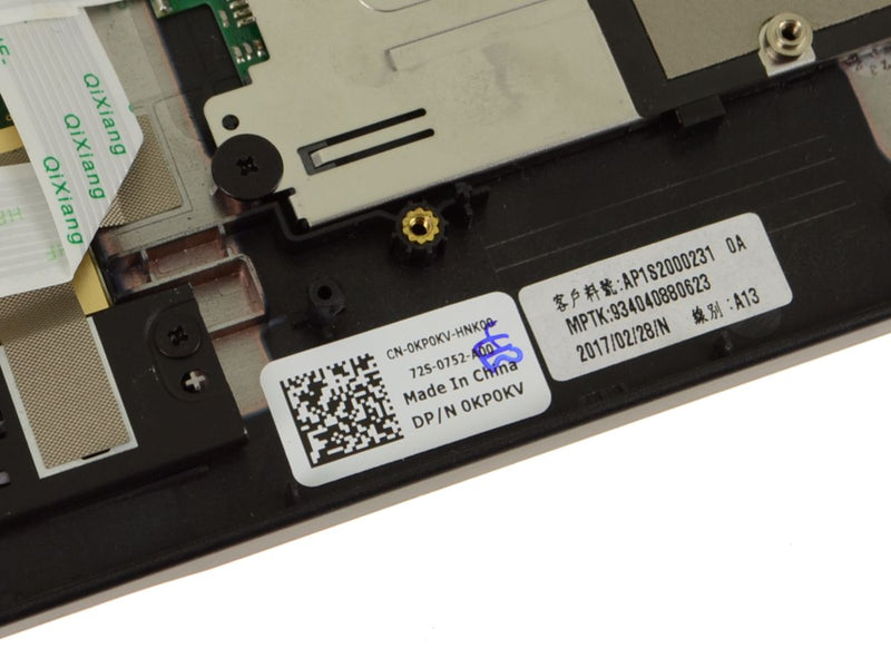New Dell OEM Latitude 5289 Palmrest Touchpad Assembly with Smart Card and Fingerprint Reader - KP0KV-FKA
