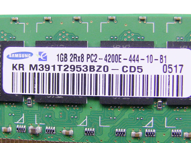 For Dell OEM DDR2 533Mhz 1GB PC2-4200E ECC RAM Memory Stick - M391T2953BZ0-CD5 w/ 1 Year Warranty-FKA