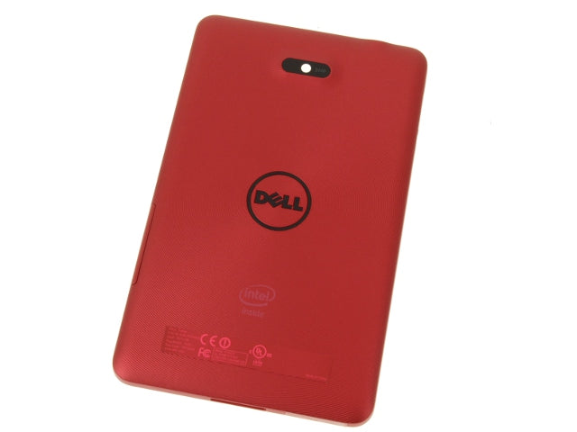 Red - Dell OEM Venue 7 (3740) Tablet Bottom Base Back Cover Assembly - M9YVG-FKA
