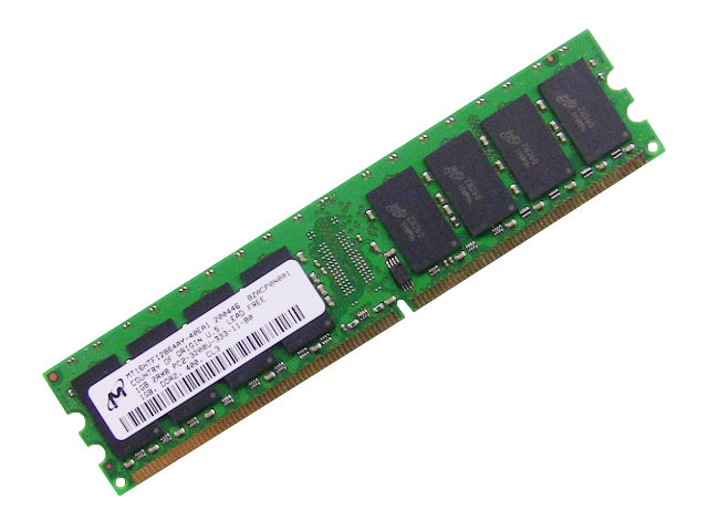 For Dell OEM DDR2 400Mhz 1GB PC2-3200U Non-ECC RAM Memory Stick - MT16HTF12864AY-40EA1 w/ 1 Year Warranty-FKA