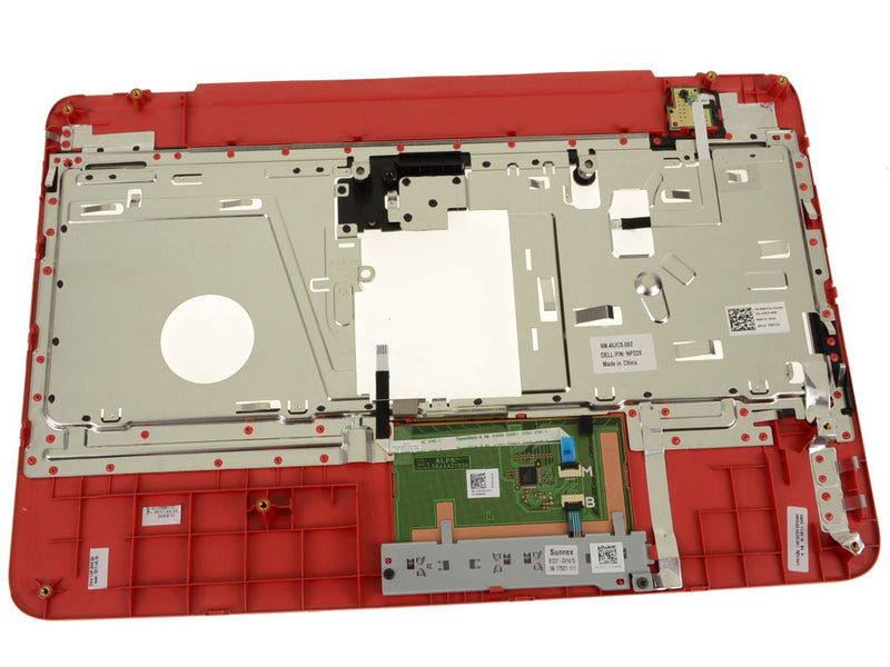 New Red - Dell OEM Insprion N4040 / M4050 / Vostro 1440 Palmrest Touchpad Assembly - NP22X-FKA