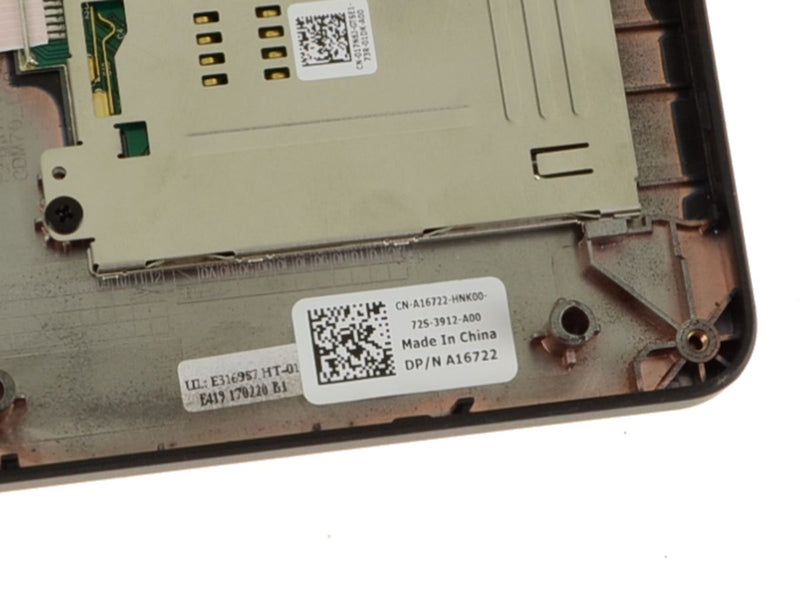 New Dell OEM Latitude 5480 Palmrest Touchpad Assembly - Single Point - Smart Card - A16722 - PD8R8-FKA
