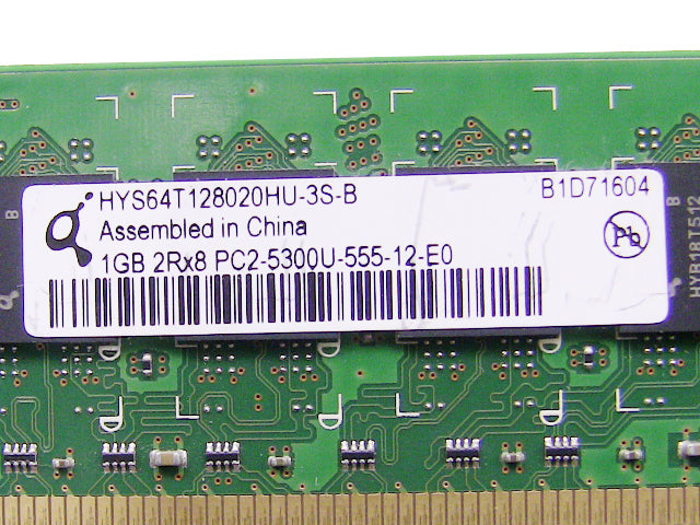 For Dell OEM DDR2 667Mhz 1GB PC2-5300U Non-ECC RAM Memory Stick - PN424 w/ 1 Year Warranty-FKA
