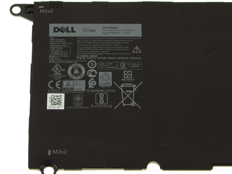 New Dell OEM Original XPS 13 9360 4-Cell 60Wh Battery - PW23Y-FKA