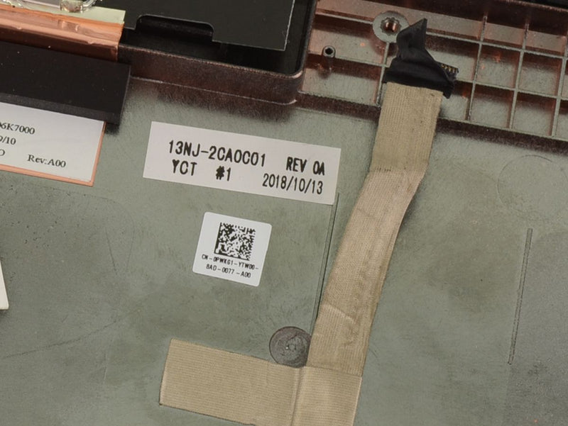 For Dell OEM Latitude 7424 Rugged 14" LCD Back Top Cover Lid Assembly with Hinges - PWKG1-FKA