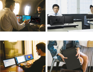 Portable Monitor For Laptop Dual Three Screen 1080P IPS Display 11.9 Inch-FKA