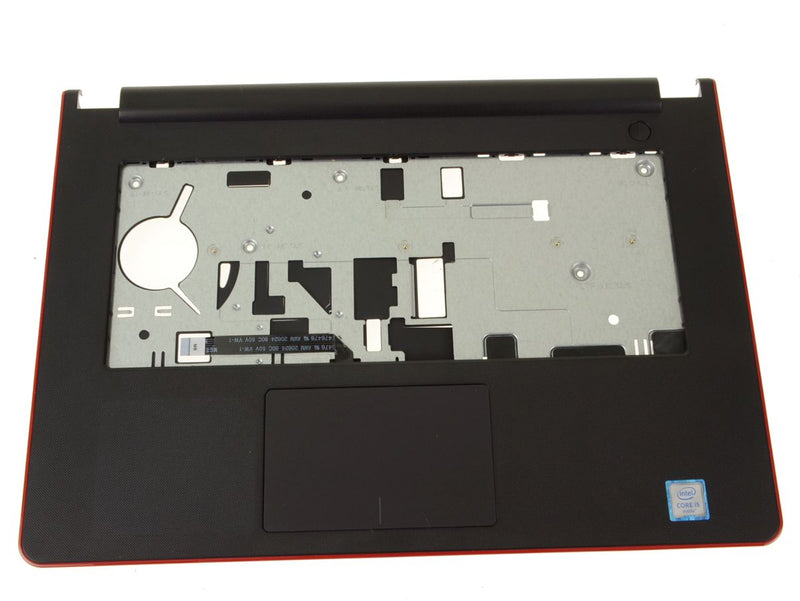 For Dell OEM Inspiron 14 (3458) Palmrest Touchpad Assembly - Red Trim - R8W19-FKA