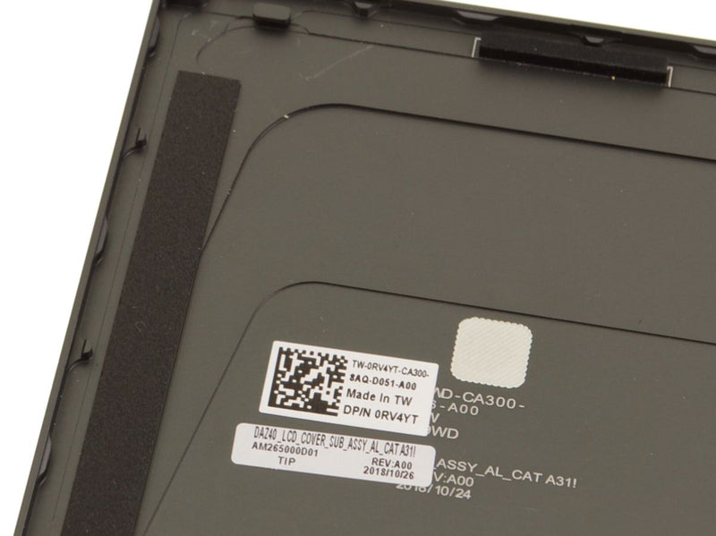 For Dell OEM Latitude 7490 14" LCD Back Cover Lid Assembly for Touchscreen and 3MM Camera - RV4YT - 9N9WD-FKA