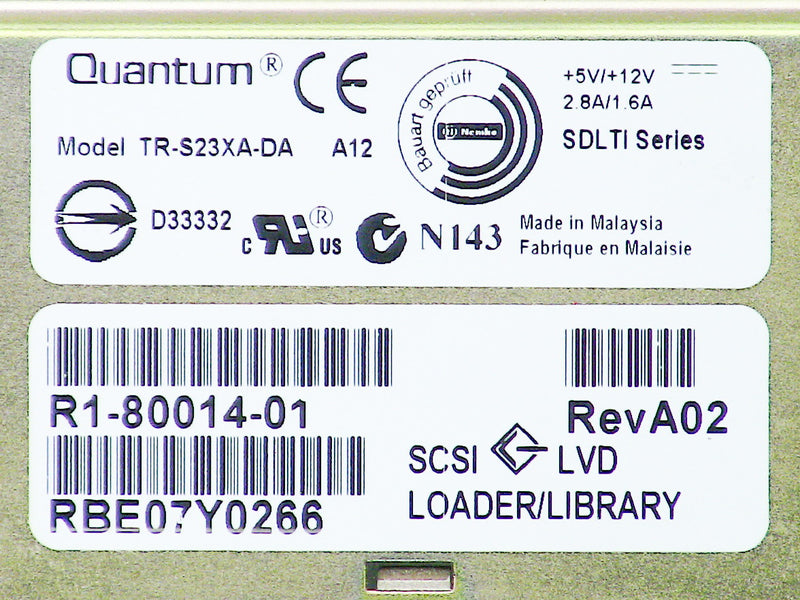 For Dell OEM PowerVault 132T SCSI SDLT 160GB/320GB Loader w/ Tray Tape Drive Module - T9608-FKA