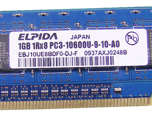 For Dell OEM DDR3 1333Mhz 1GB PC3-10600U Non-ECC RAM Memory Stick - TW149 w/ 1 Year Warranty-FKA