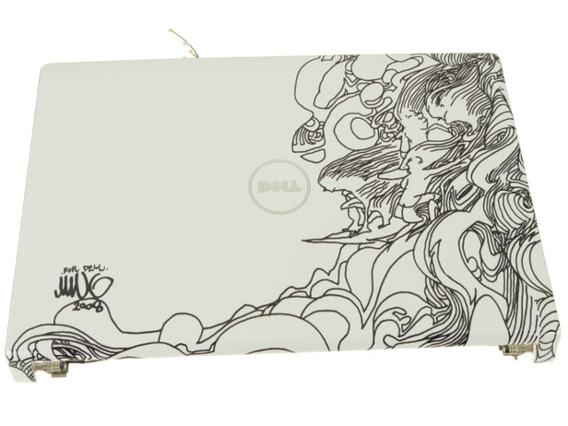 New Surfers - Dell OEM Studio 1555 1557 1558 15.6" LCD Back Cover Lid Top with Hinges - U150N-FKA