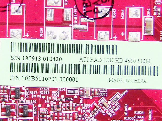 OEM ATI Radeon HD 4850 512MB GDDR3 Desktop Video Card for Dell - U748J-FKA