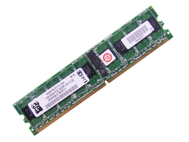 For Dell OEM DDR2 400Mhz 1GB PC2-3200R ECC RAM Memory Stick - VR5ER287218EBPD1 w/ 1 Year Warranty-FKA