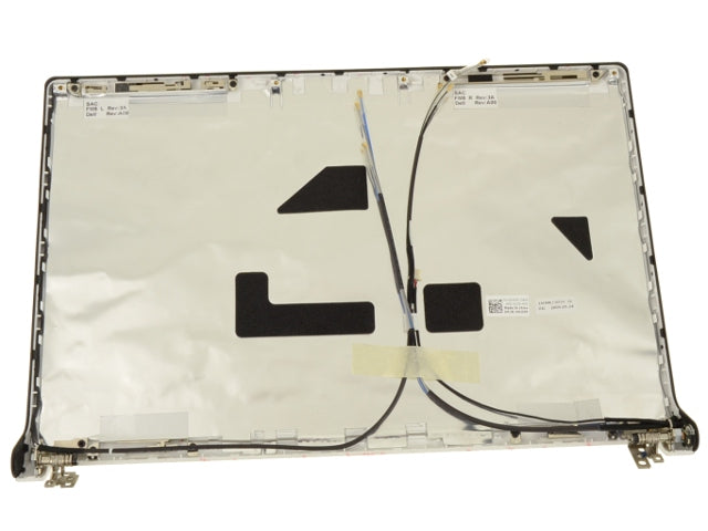 New Molecules - Dell OEM Studio 1555 1557 1558 15.6" LCD Back Cover Lid Top with Hinges and Power Button - W203N-FKA