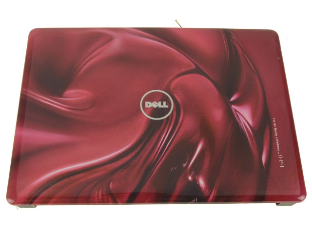 New Red Swirl - Dell OEM Inspiron 1440 14" LCD Lid Back Cover Plastic - W33TJ-FKA