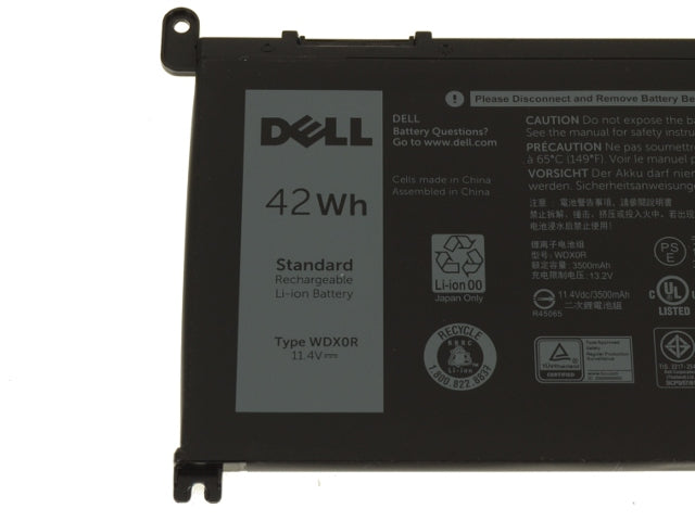 Dell OEM Original Inspiron 15 (5565) / 15 (7573) 2-in-1 42Wh 3-cell Laptop Battery - WDX0R w/ 1 Year Warranty-FKA