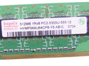 For Dell OEM DDR2 667Mhz 512MB PC2-5300U Non-ECC RAM Memory Stick - HYMP564U64CP8 - WM551 w/ 1 Year Warranty-FKA