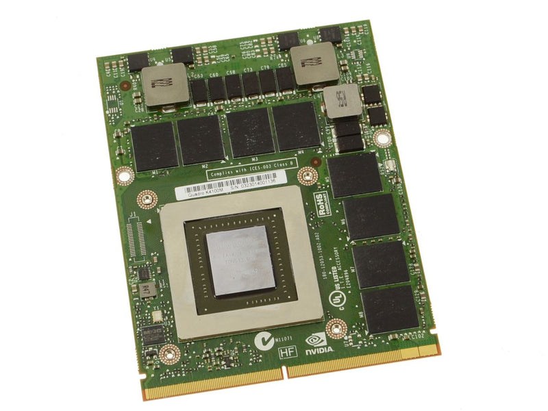 Dell OEM Precision M6700 / M6800 Nvidia Quadro K4100m 4GB Video Graphics Card - X8T6N-FKA