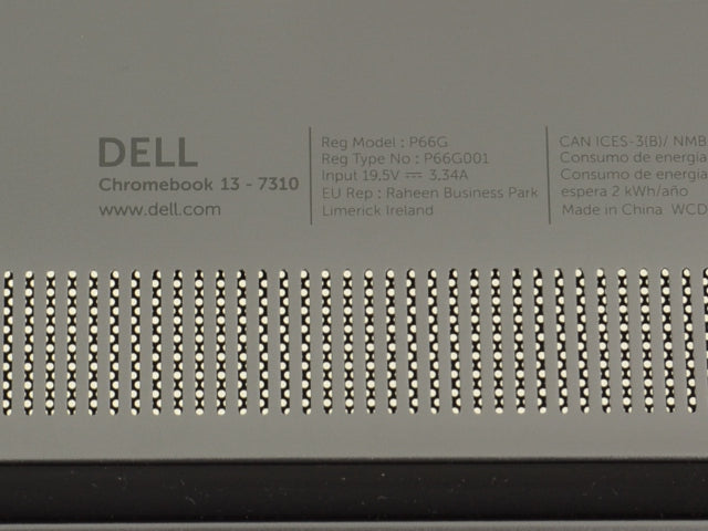 For Dell OEM Chromebook 13 (7310) Bottom Base Cover Assembly - YFHP6-FKA