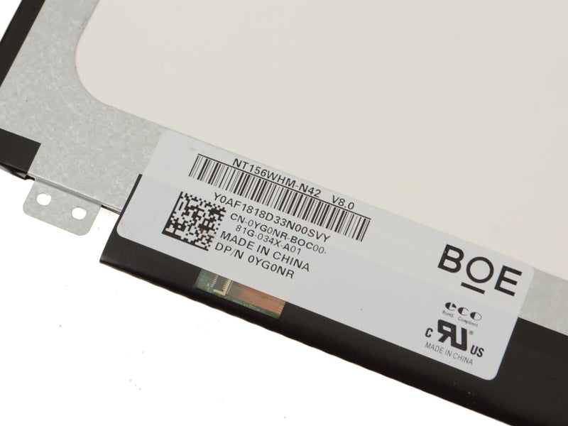 For Dell OEM Latitude 5580 / Precision 3530 15.6" WXGAHD LCD LED Widescreen - Matte - YG0NR-FKA