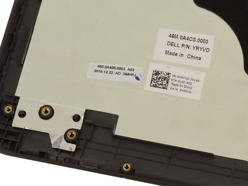 New Dell OEM Chromebook 13 (3380) 13.3" Touchscreen LCD Back Cover Lid Assembly - For Touchscreen - YRYVD-FKA