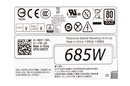 Dell Precision Tower 5810 Media Power Supply 685W 80 Plus Gold K8CDY 0K8CDY-FKA