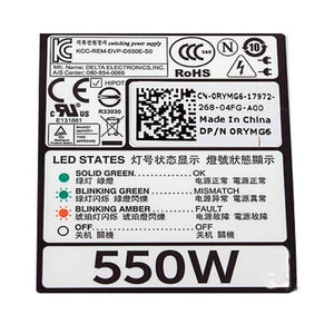 Dell Poweradge R320 R420 0RYMG6 D500E-S0 550Watt Power Supply-FKA