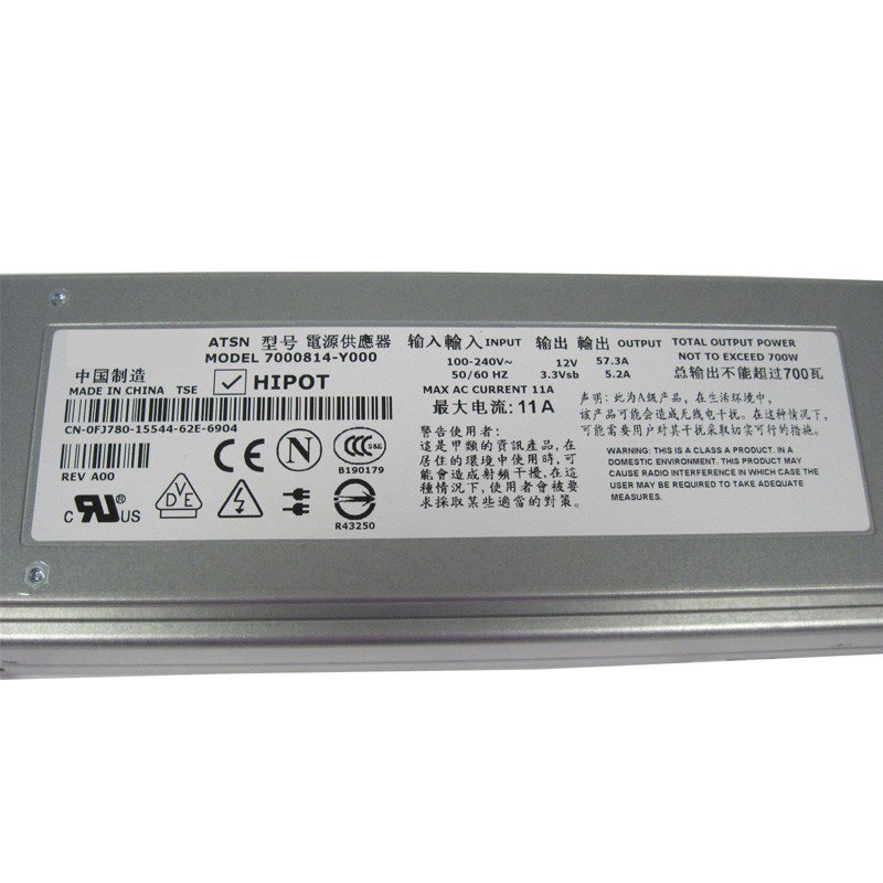 Dell Poweredge 2850 700W Server Power Supply 0FJ780 7000814-Y000-FKA