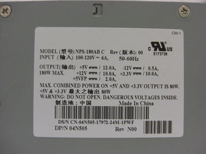 Dell Optiplex GX240 GX260 GX270 180W Power Supply 04N505 NPS-180AB-FKA