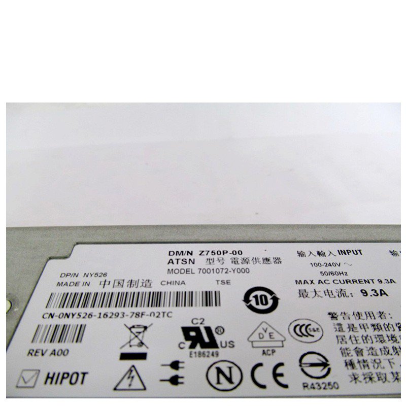 Dell Poweredge 2950 750Watt Server Power Supply 0NY526 Z750P-00-FKA