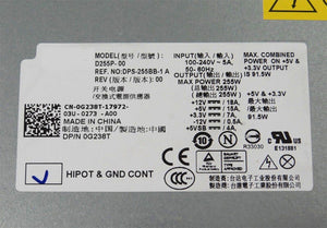 For Dell Optiplex 960 980 760 780 790 255W Desktop Power Supply G238T H255E-01-FKA