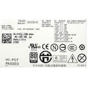 For Dell OptiPlex 390 790 990 DT 255Watt Power Supply 0H790K H255E-01-FKA